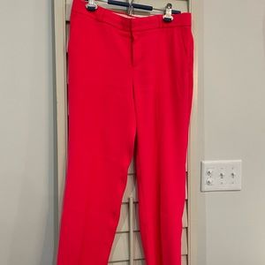 Banana republic dress pants size 6 neon red